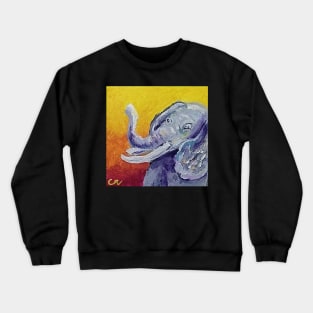 Elephant at Sunset II Crewneck Sweatshirt